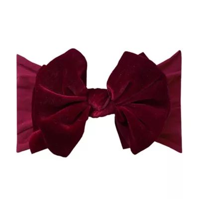 Baby Bling One Size Velvet FAB-BOW-LOUS Headband in Ruby | Bed Bath & Beyond