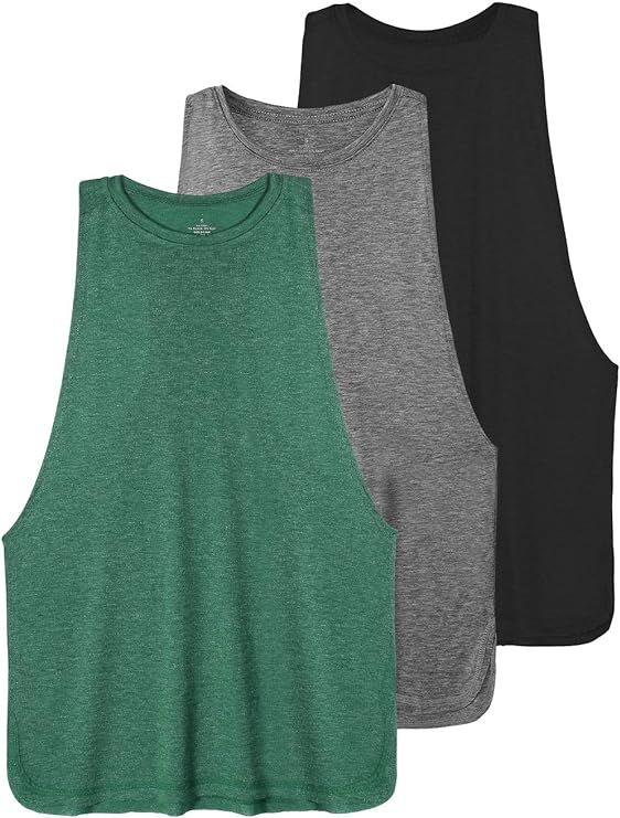 Ullnoy Workout Tank Tops for Women Running Muscle Tanks Sleeveless Loose Fit Gym Yoga Sport Shirt... | Amazon (US)