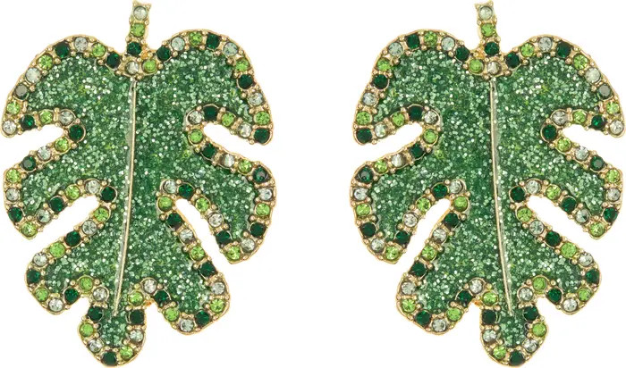 Embellished Leaf Drop Earrings | Nordstrom Rack