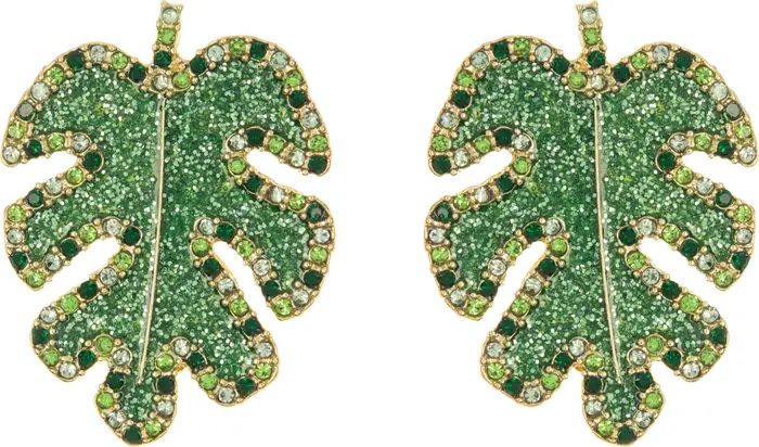 Embellished Leaf Drop Earrings | Nordstrom Rack