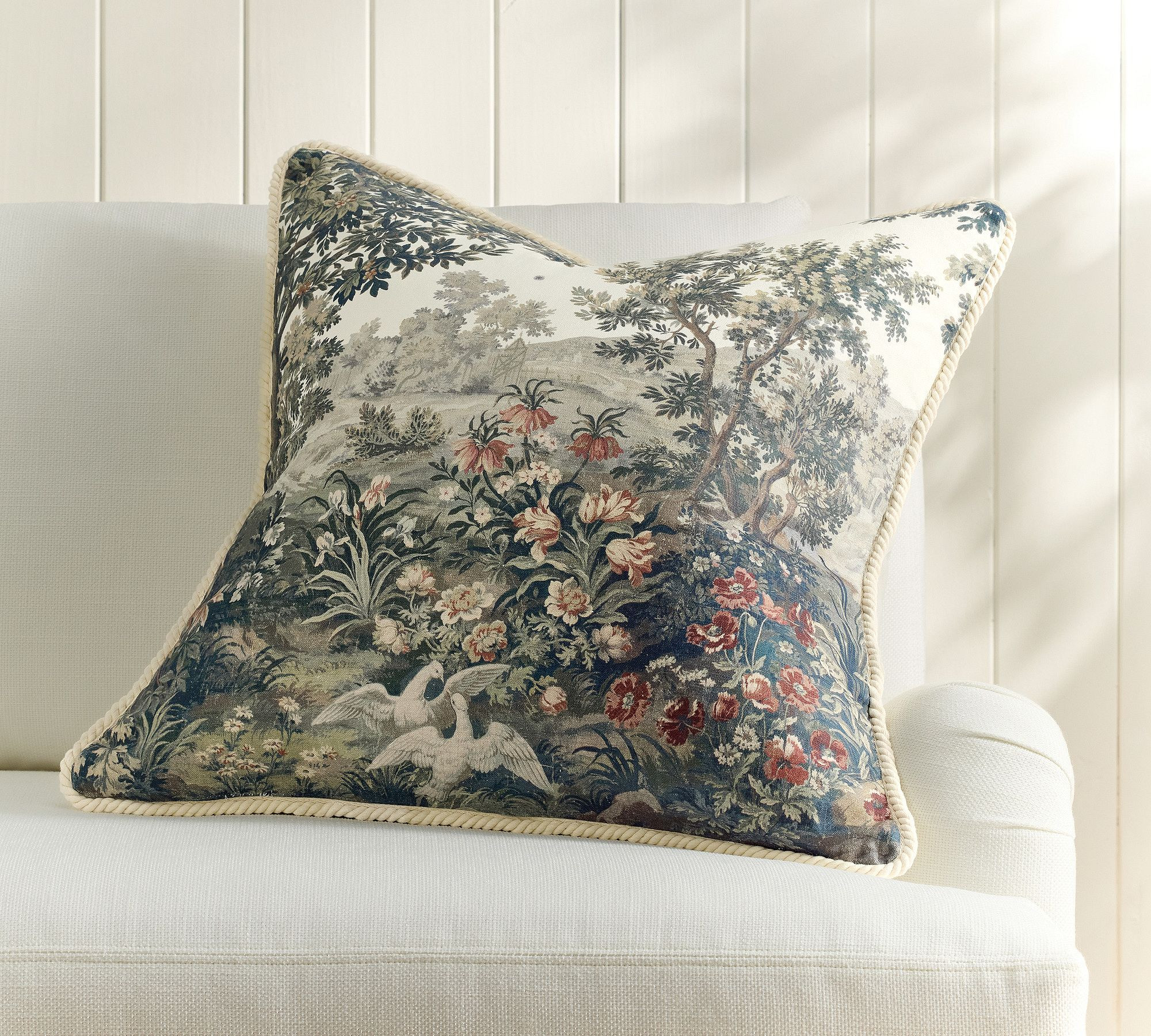 Kravet Folly Scenic Pillow Cover | Pottery Barn (US)