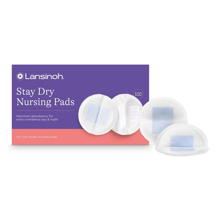 Lansinoh Stay Dry Disposable Nursing Pads for Breastfeeding, 100 Count | Walmart (US)