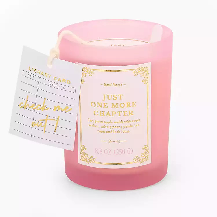 New! One More Chapter Book Lover Jar Candle | Kirklands