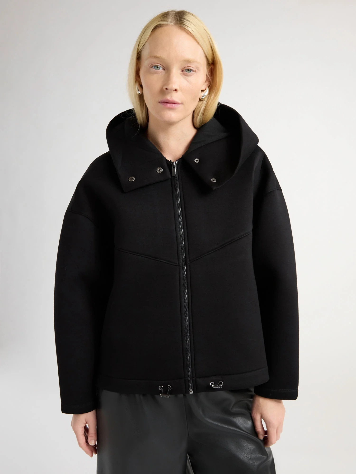 Scoop Women’s and Women's Plus Scuba Knit Hooded Jacket, Sizes XS-4X | Walmart (US)