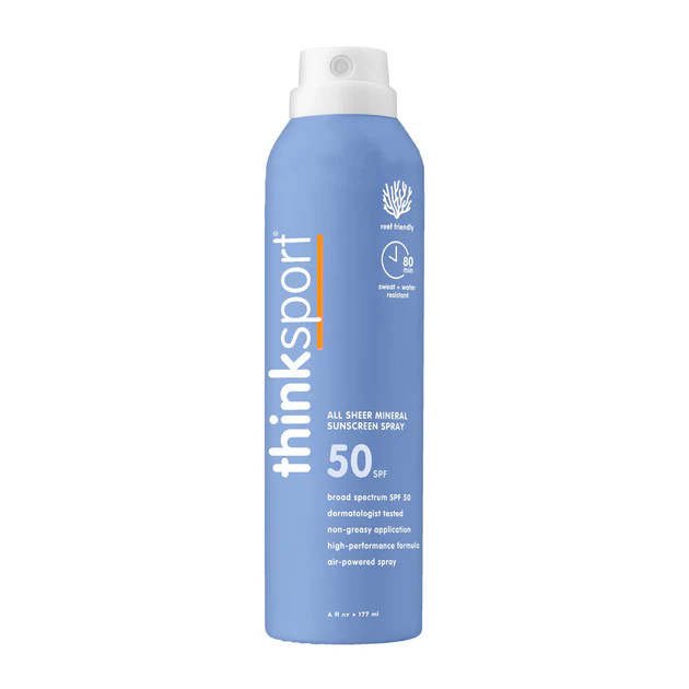 Thinksport All Sheer Mineral Sunscreen Spray SPF 50 | GOTHINK