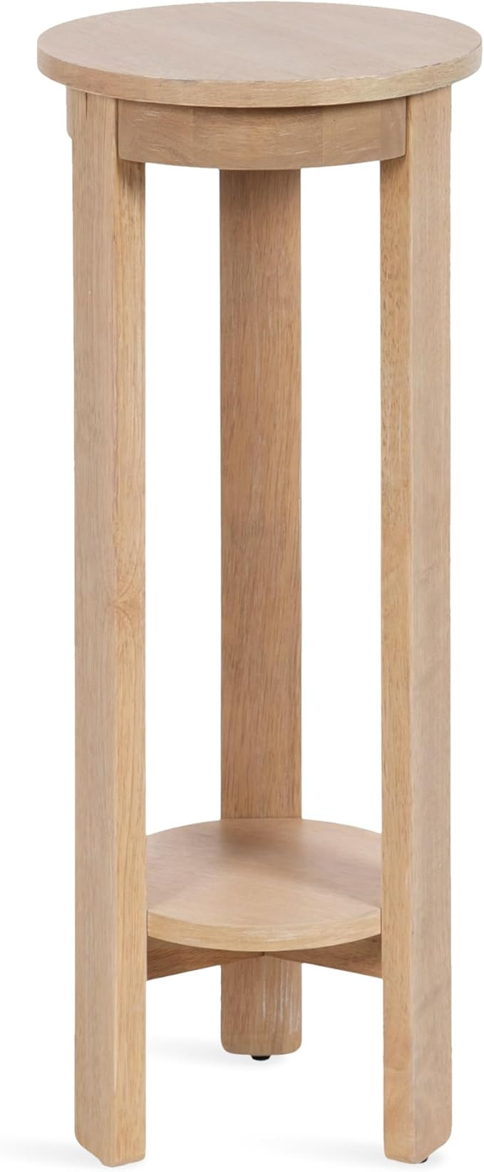 Kate and Laurel Foxford Modern Tiered Round Drink Table, 12 x 12 x 30, Light Natural, Transitiona... | Amazon (US)