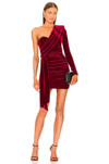 Click for more info about Michael Costello x REVOLVE Carmen Dress in Burgundy from Revolve.com