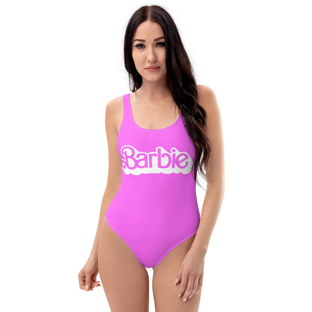Barbie Logo One-Piece Swimsuit | Etsy (US)