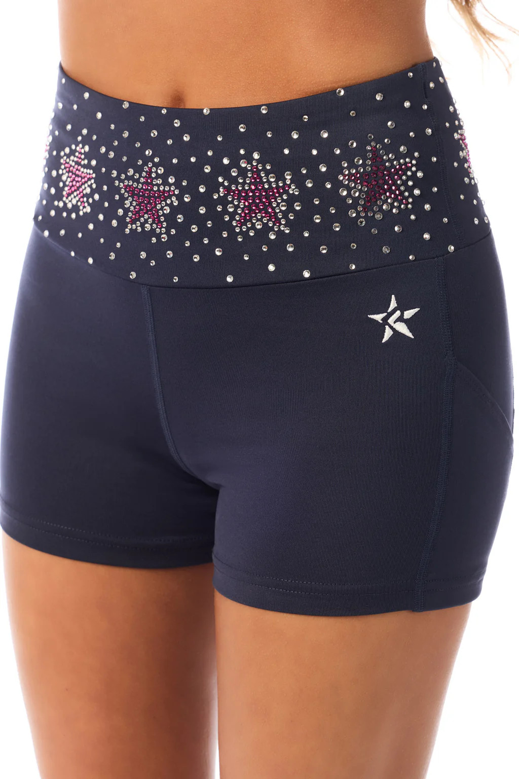 DCC Star Power Compression Short in Navy | Rebel Athletic