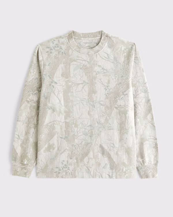 Long-Sleeve Premium Heavyweight 2.0 Tee | Abercrombie & Fitch (US)