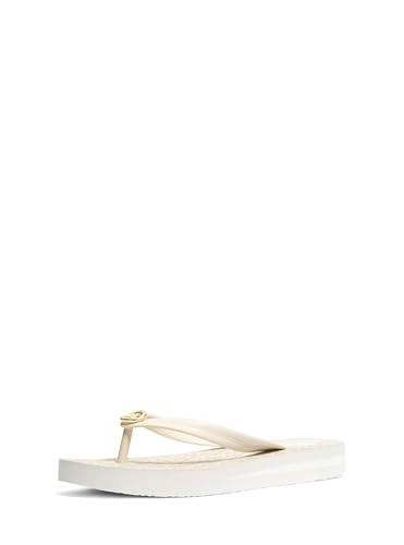 Michael Kors Women's Posie Flip Flop, Gold-Tone Hardware, Vanilla, 7 | Amazon (US)