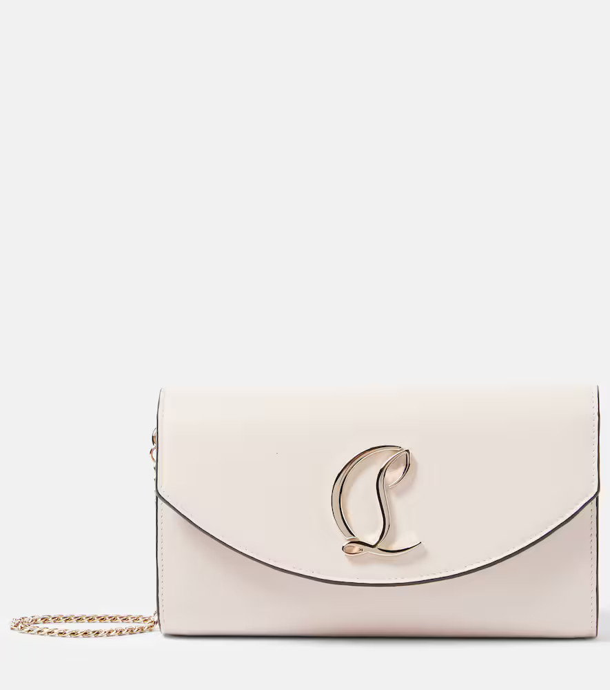 Christian Louboutin Clutch Loubi54 in pelle con catena | Mytheresa (IT)