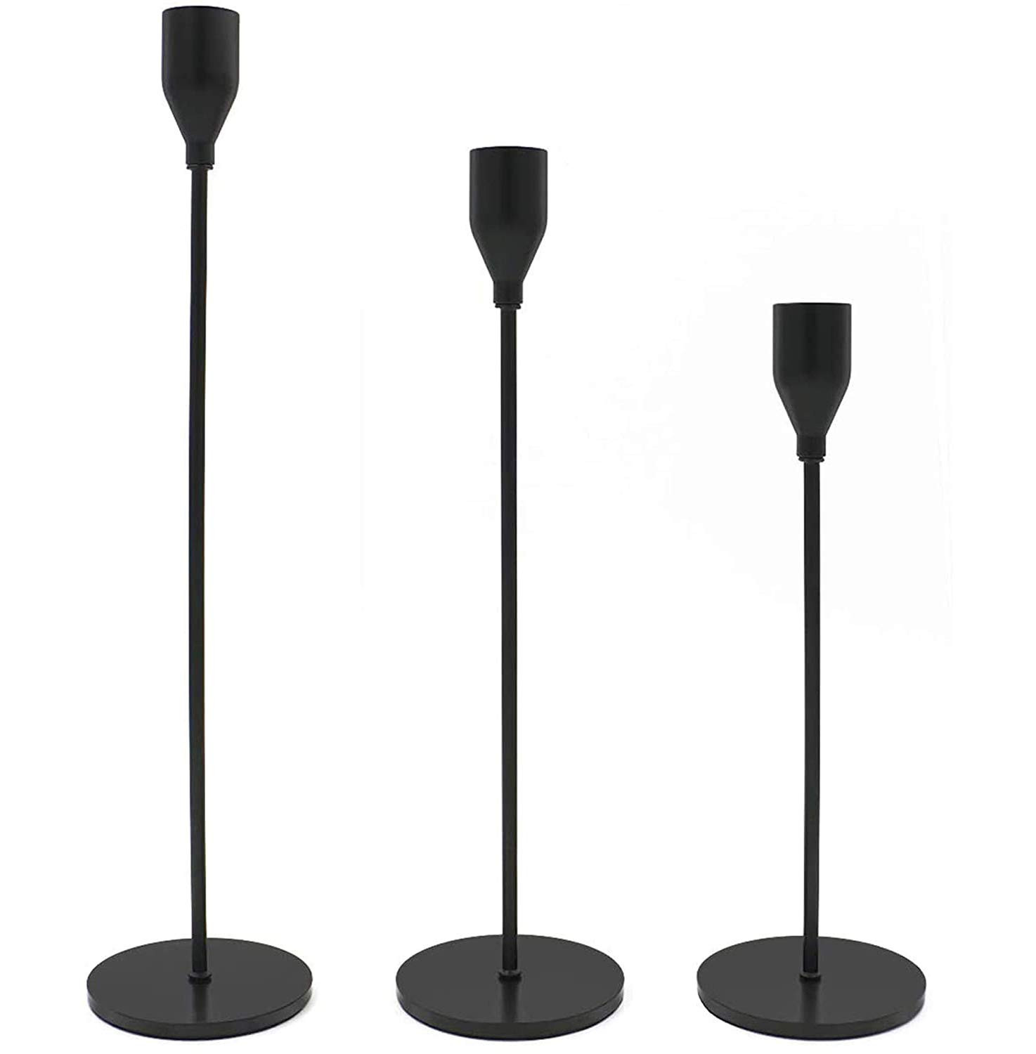 LXTaoler Candle Holders for Taper Candles, Set of 3 Metal Candle Stand Modern Decorative Candlest... | Amazon (CA)