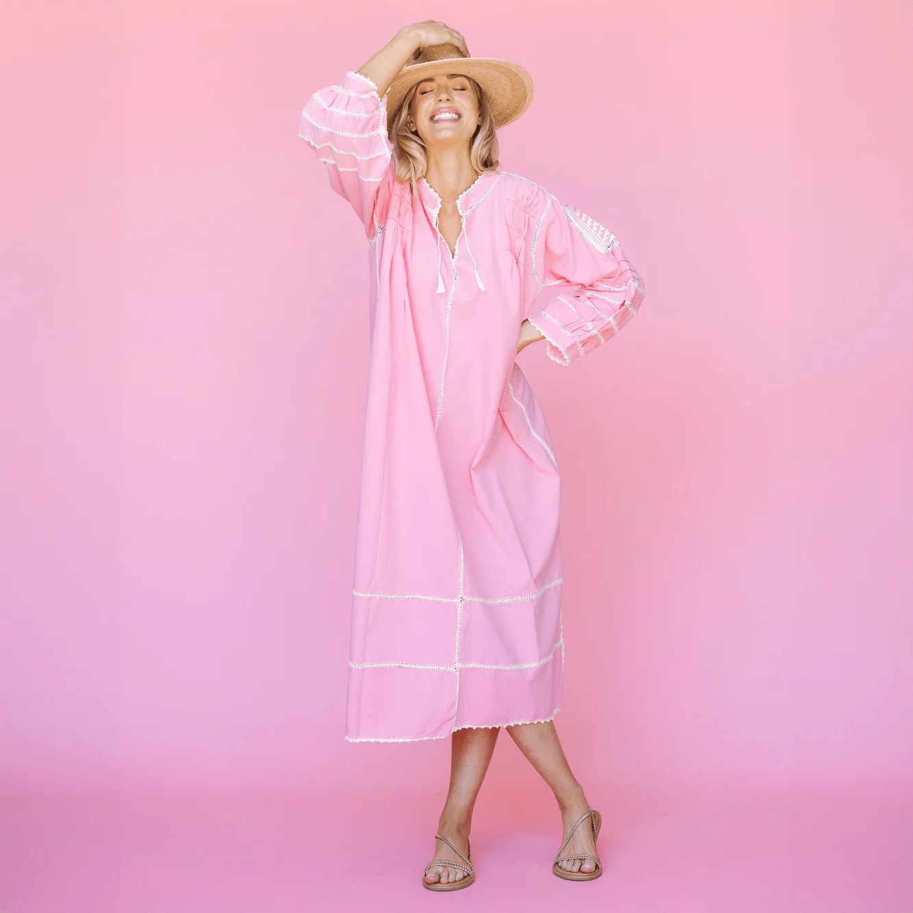 Pink Lucia Dress | Sunshine Tienda