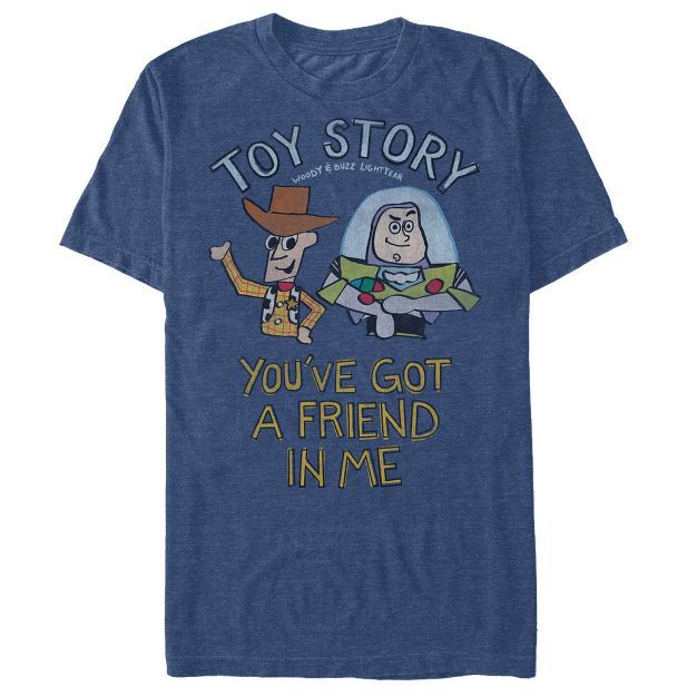 Men's Toy Story Woody and Buzz You've Got a Friend T-Shirt | Target