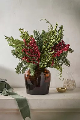 Fresh Greens + Berries Bouquet | Terrain