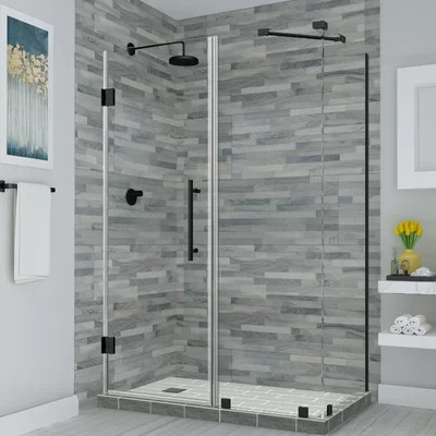 Bromley 36" x 72" Rectangle Hinged Shower Enclosure | Wayfair North America