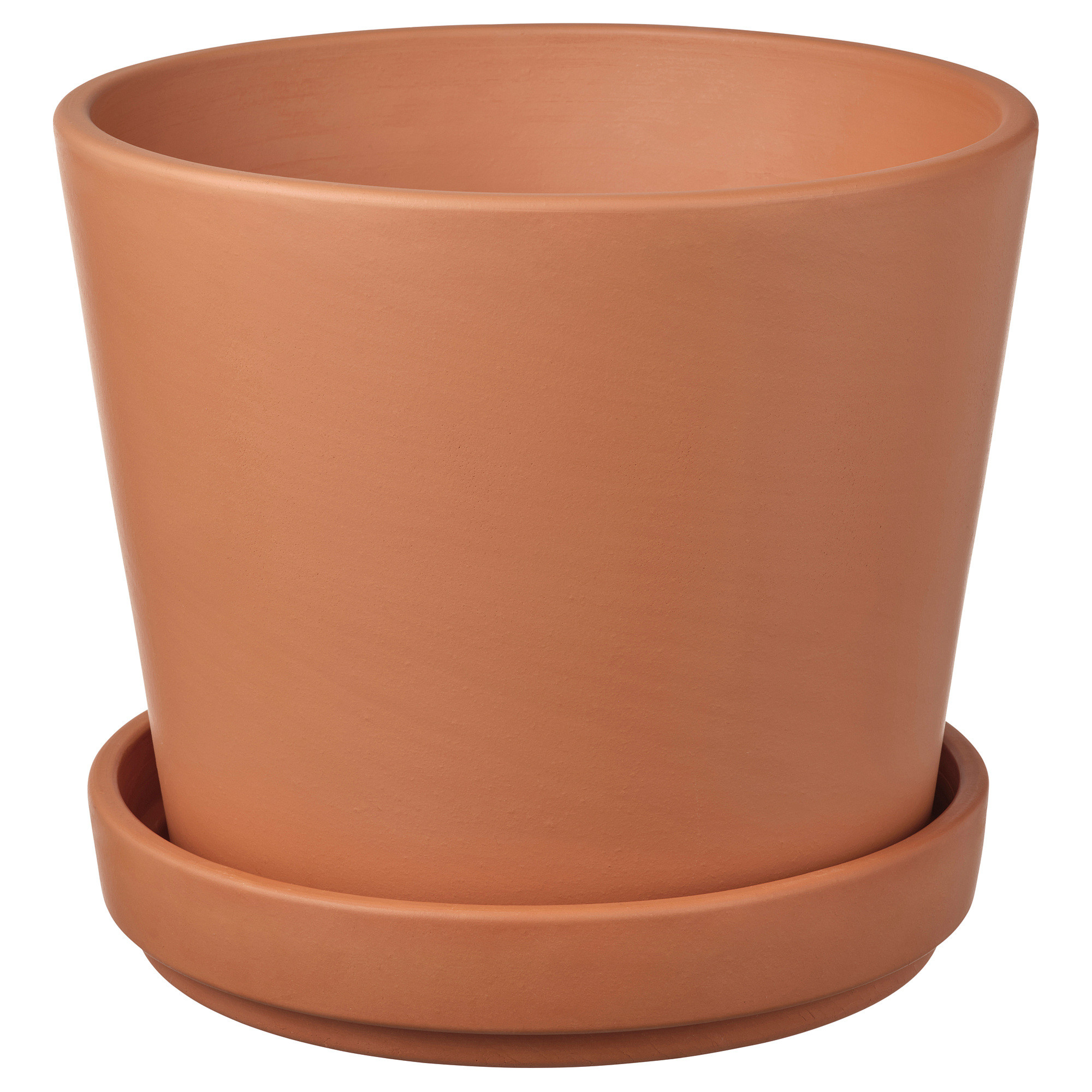 BRUNBÄR plant pot with saucer, outdoor terracotta, 6"  - IKEA | IKEA US