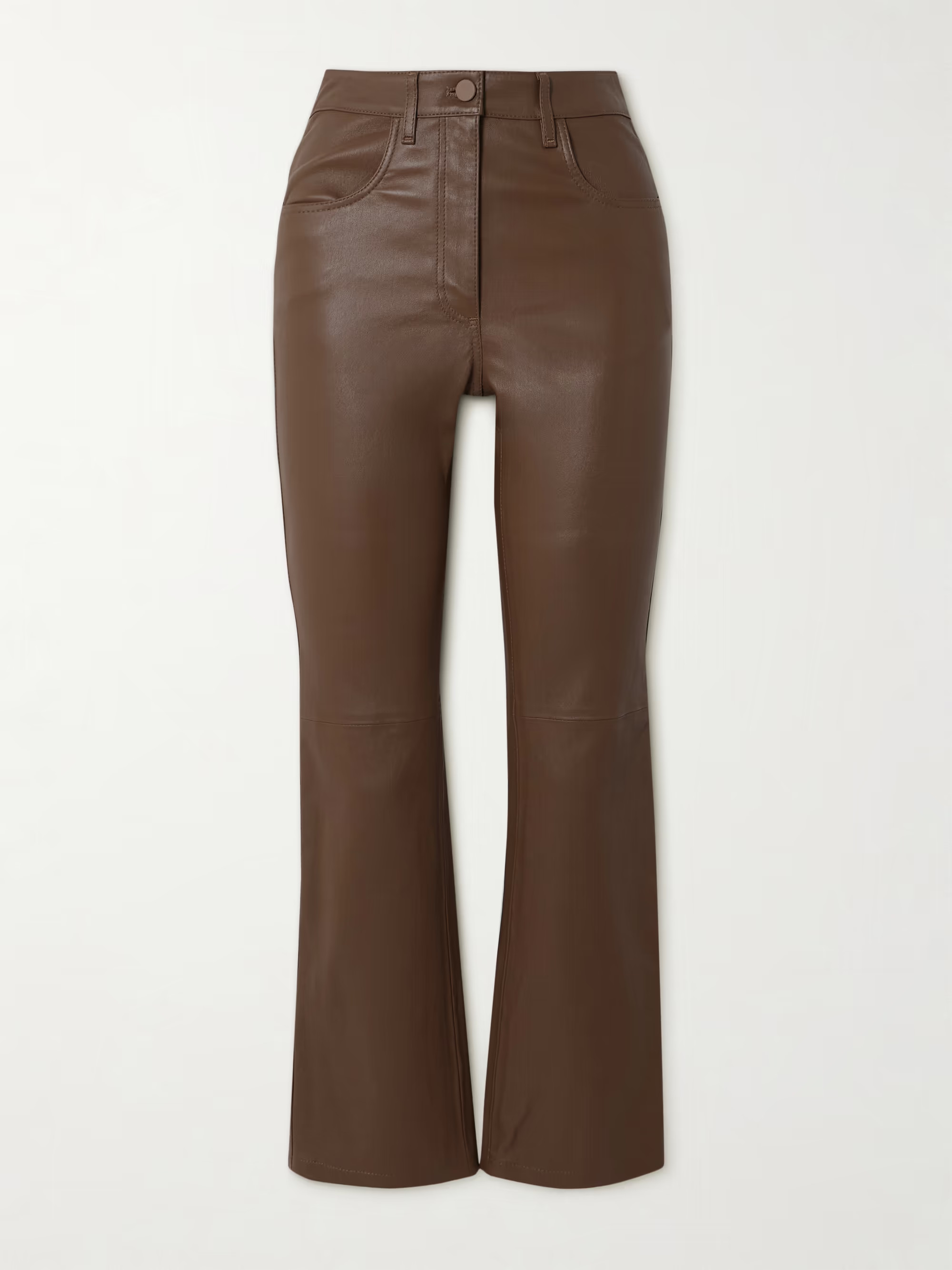 Duke cropped leather flared pants | NET-A-PORTER (UK & EU)