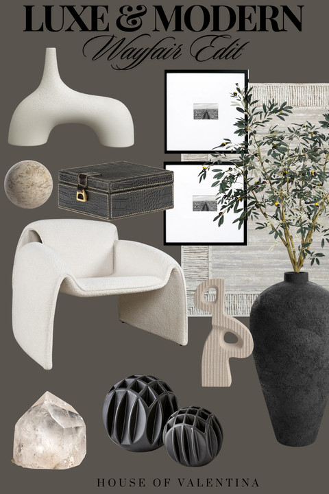 Eeeek! Fall is the perfect time to refresh your home with these gorgeous pieces from Wayfair! I curated this Luxe & Modern design to showcase my favorite blend of luxury and contemporary design and I am obsessed! With sculptural decor, minimalist furniture, organic textures, and refined neutral tones, each piece reflects my passion for timeless elegance. Whether you're elevating your living room or designing a sophisticated space, these modern home accents and high-end decorative accessories bring a chic, designer-inspired look into any home with effortless style. I can't get enough! All items available from Wayfair.  
@wayfair #wayfair #wayfairpartner

 

#LTKSeasonal #LTKStyleTip #LTKHome