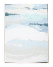 30x40 Wavy Plaster Landscape Wall Art With Weathered Frame | Home | Marshalls | Marshalls