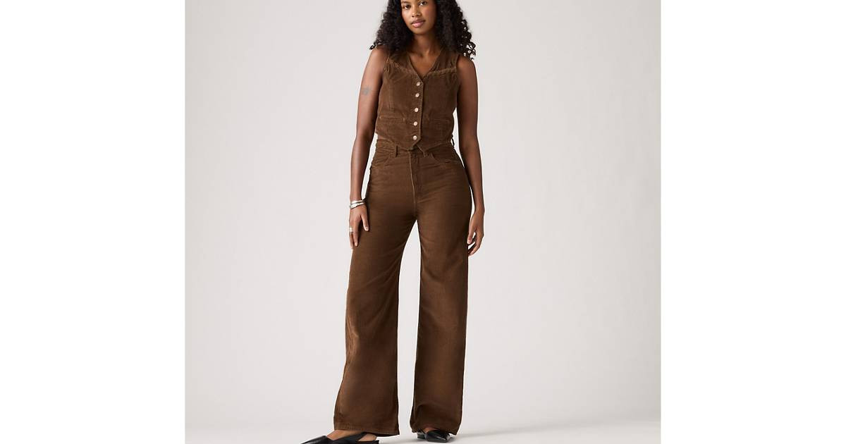Ribcage Wide Leg Braided Women's Jeans - Brown | Levi's® US | Levi's US