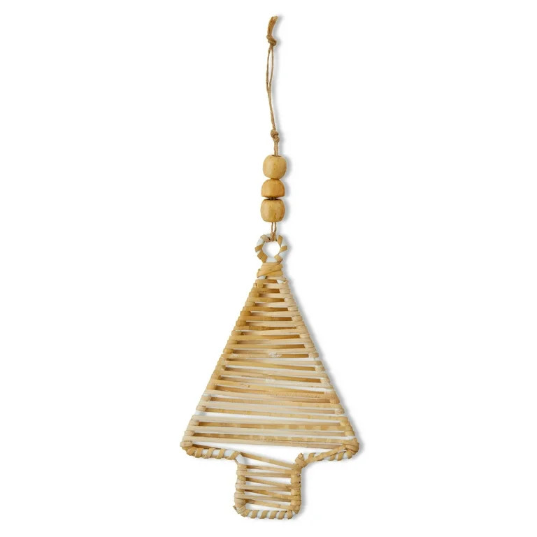 Tan Woven Tree Christmas Hanging Ornament 1 Count, by Holiday Time | Walmart (US)