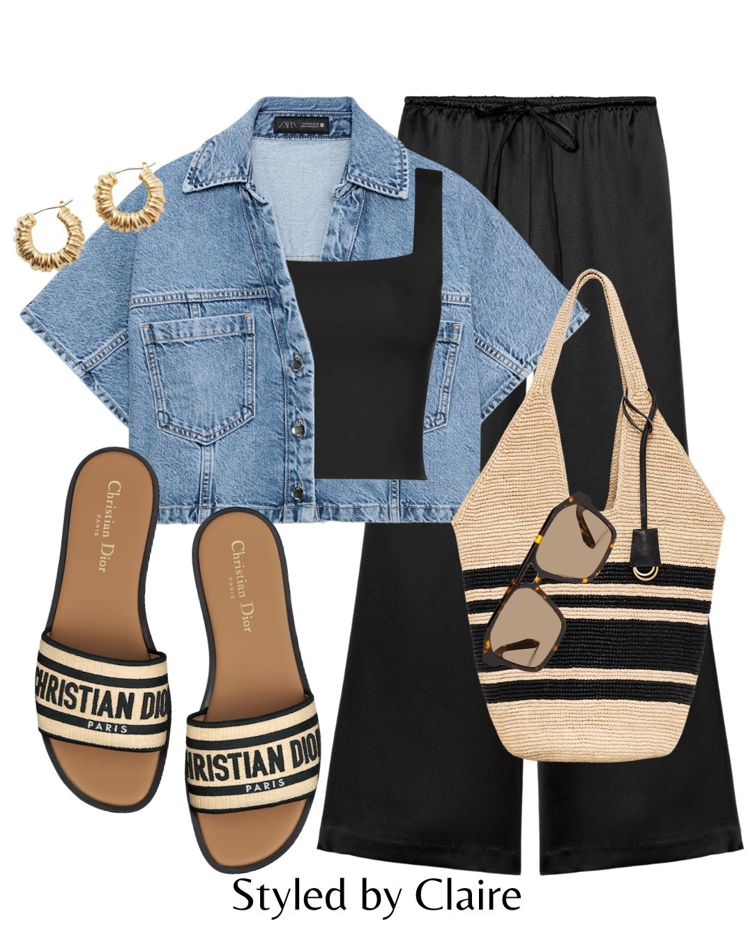 THAT DENIM SHIRT🦋
Use code CLAIRE15 for discount on basics at KLAYD (crop top)
Tags: cropped style Zara light wash top satin trousers drawstring crop top square raffia bag sandals Dior Anine bing tote straw sunglasses fashion spring city break brunch inspo outfit ideas capsule wardrobe basics ootd trend realistic flattering curve all body shapes

#LTKstyletip #LTKshoes #LTKspring