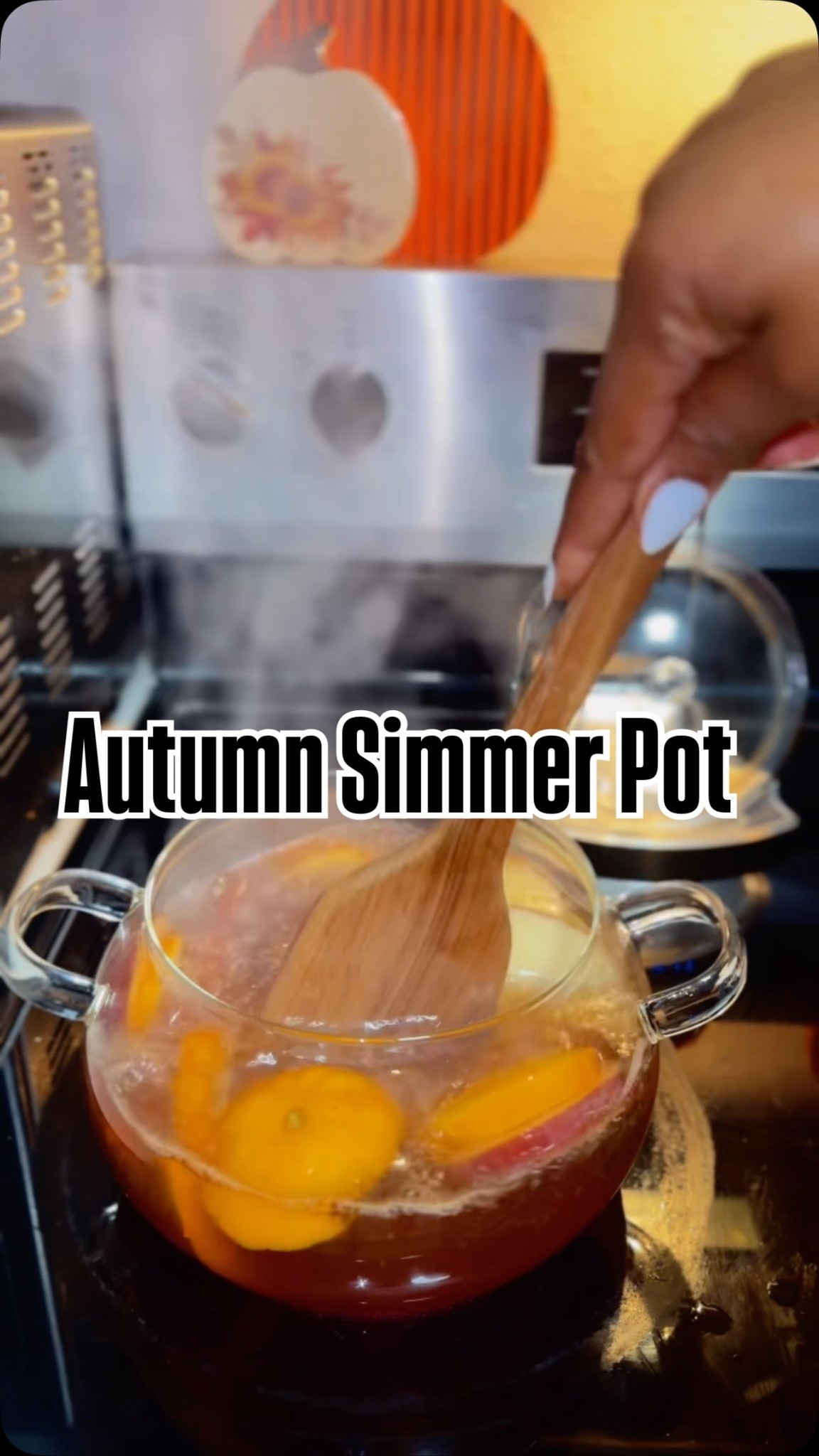 Comment SIMMER POT if you like the link to shop my viral pot.

POV: You want the house to smell like fall without lighting a candle.
This DIY Fall Simmer Pot is my favorite cozy home ritual. Orange, apple, cinnamon, vanilla, star anise, cloves, bay leaves and pumpkin pie spice simmered low and slow. Warm, spicy, just sweet enough.
It looks beautiful simmering in a glass pot and the scent lingers for hours.

WHAT I USED IN THIS VIDEO:
•  1 orange, sliced
•  1 red apple, sliced
•  2 to 3 cinnamon sticks
•  1 tsp pure vanilla extract
•  2 star anise
•  1 Tbsp whole cloves
•  1 tsp pumpkin pie spice
•  2 bay leaves
•  4 to 6 cups water

Add everything to a pot, bring to a gentle boil, then reduce to low simmer. Add water as needed and never leave it unattended.

Save this for your next cozy night in, Friendsgiving prep, or fall reset day.
What is your signature fall scent, sweet or spicy?

fall simmer pot, stovetop potpourri recipe, DIY autumn home fragrance, cozy fall home scent, homemade potpourri simmer pot, fall home decor ideas

#LTKHome #LTKSeasonal #LTKvlog