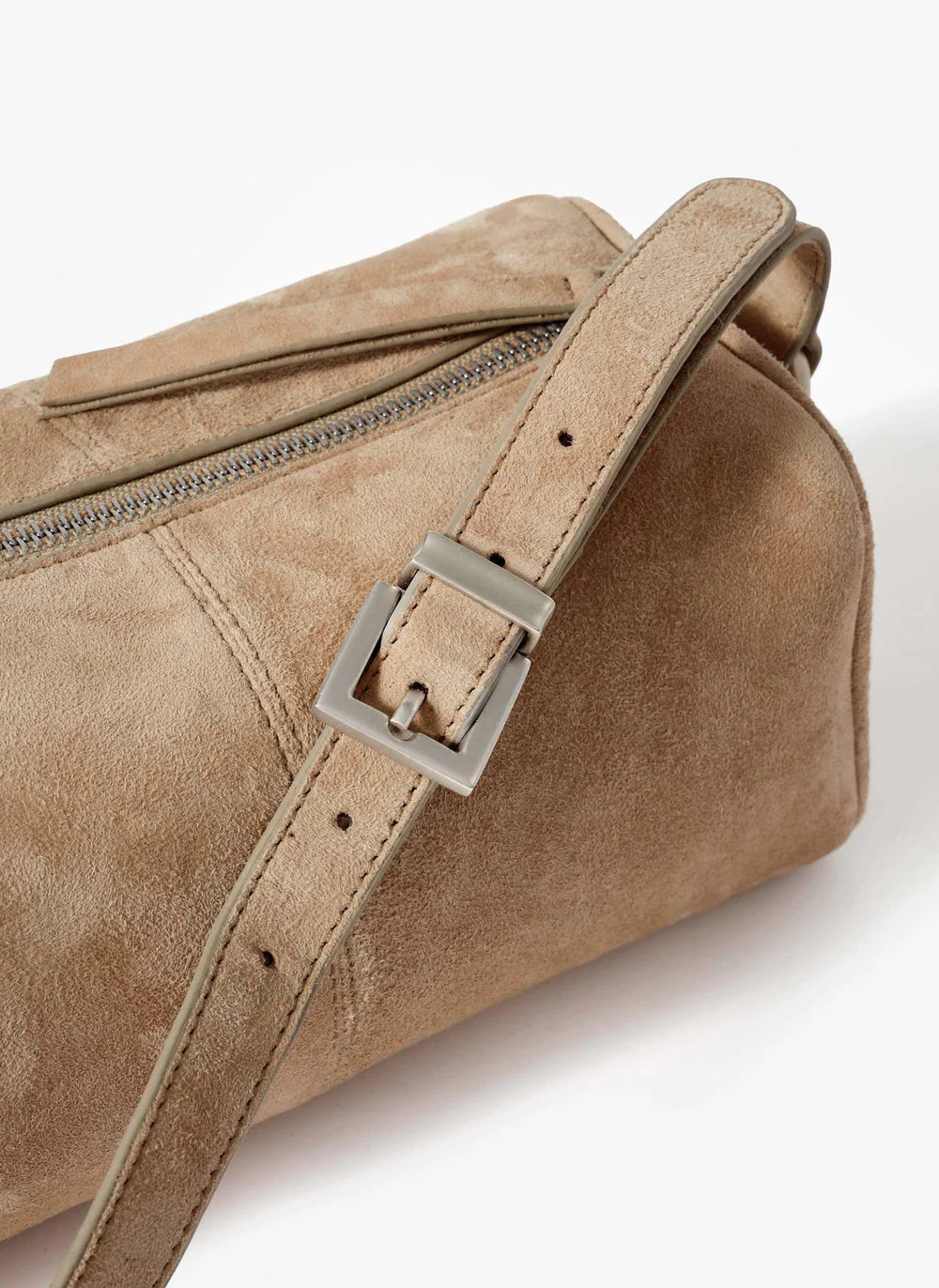 Matilda Tan Suede Shoulder Bag | Mint Velvet