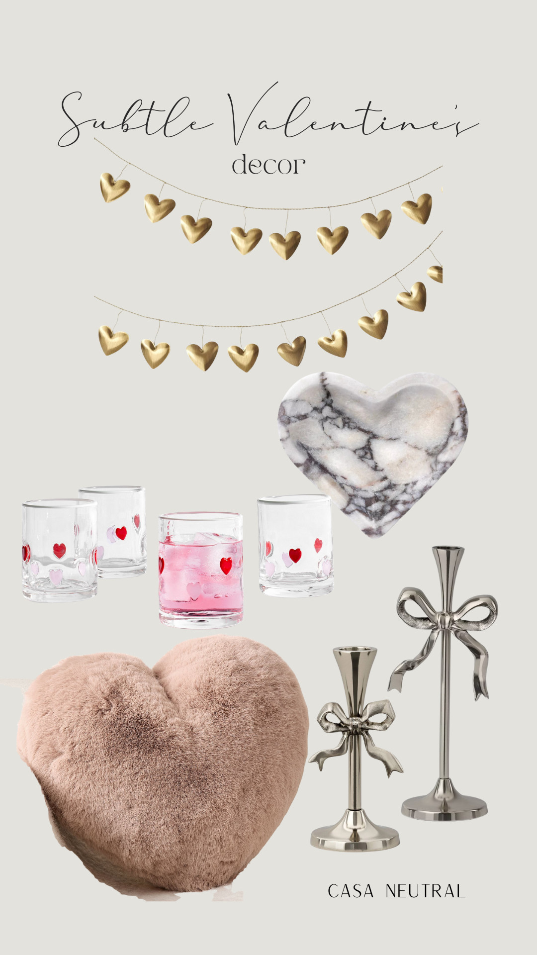 cute but subtle valentines day decor that is classic 

 #LTKSeasonal #LTKHome #LTKFindsUnder50