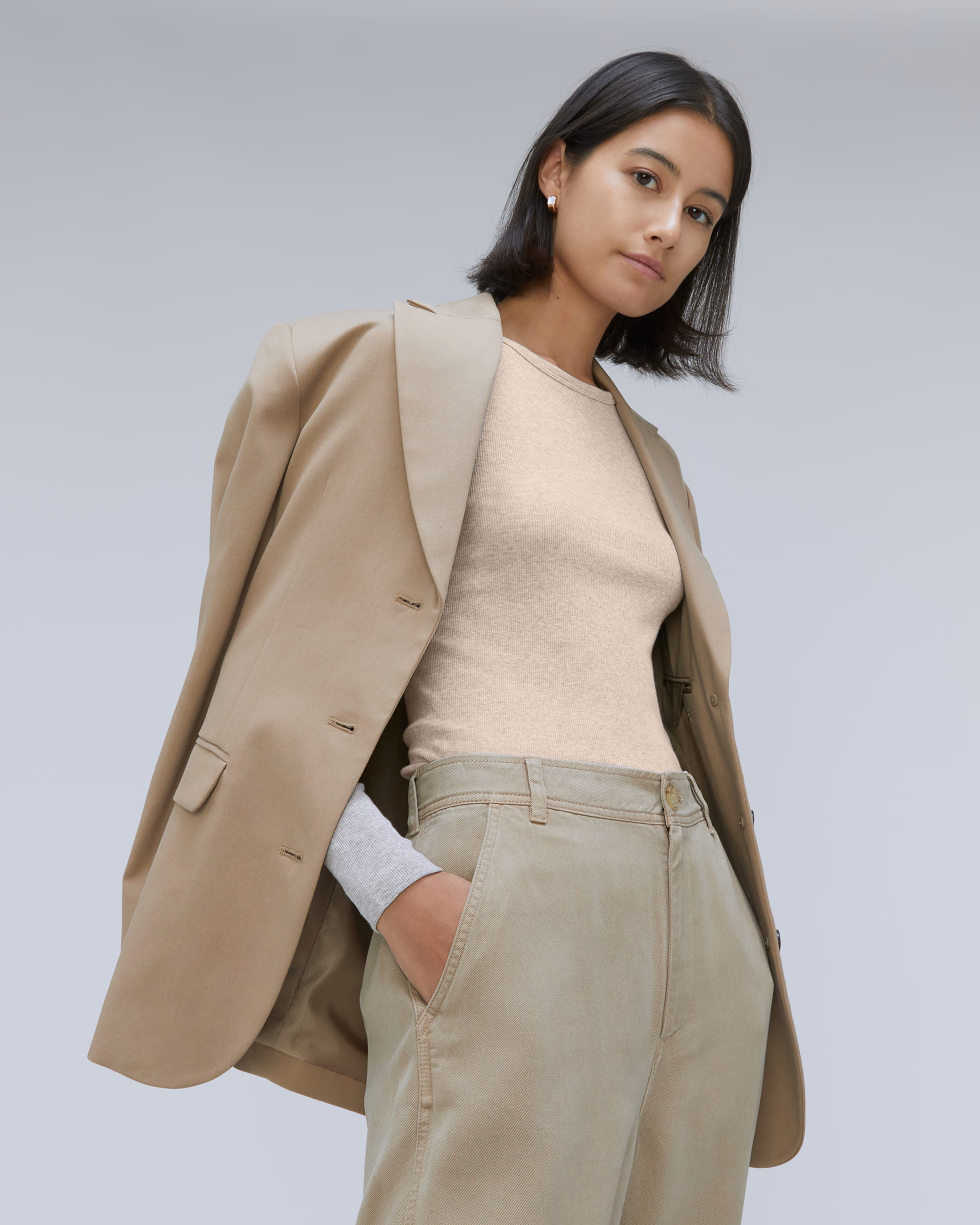 The Supima® Micro-Rib Long-Sleeve Crew | Everlane