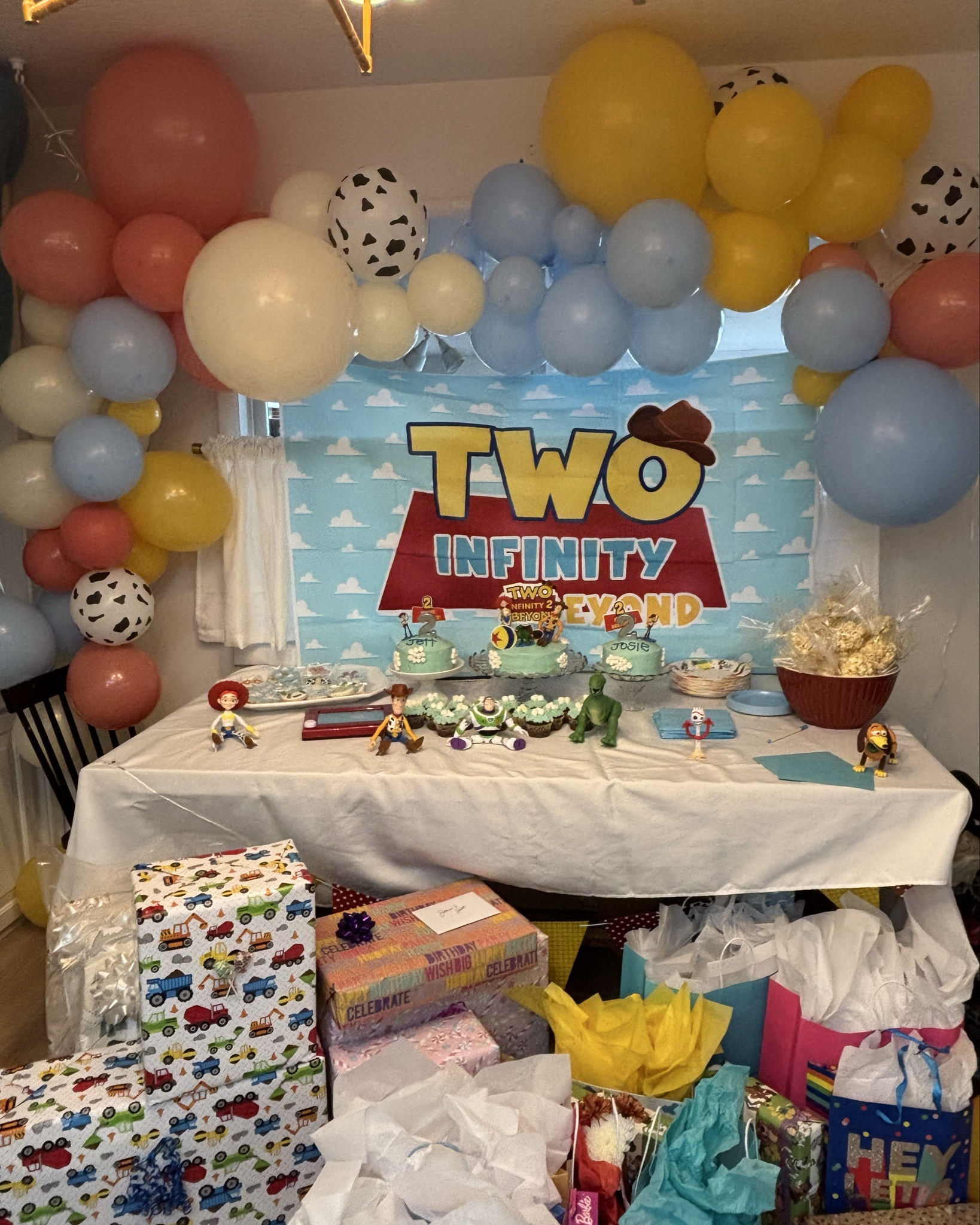 Celebrating our twin babies “2 Infinity and Beyond!” 🚀💫
My sister went ALL out with the cutest Toy Story themed decor and it was seriously the funnest little birthday party.
These two are pure magic 🤍

#2InfinityAndBeyond #ToyStoryBirthday #TwinBirthdayParty #PartyInspo #BirthdayDecorIdeas #PinterestParty #AestheticKidsParty #MomLifeMagic

#LTKGiftGuide #LTKBaby #LTKParties