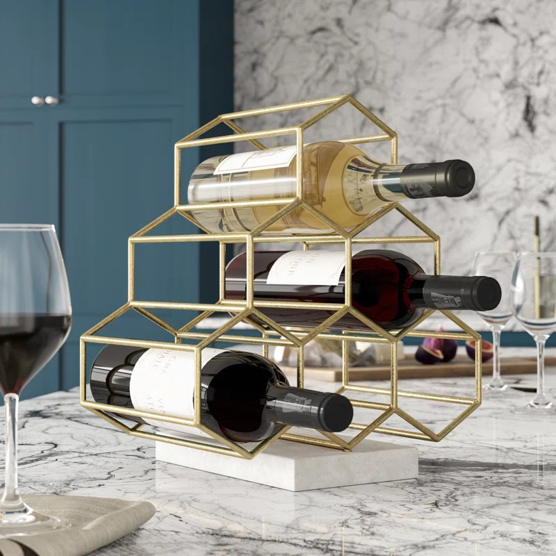 Caiyah 6 Bottle Tabletop Wine Bottle Rack | Wayfair North America
