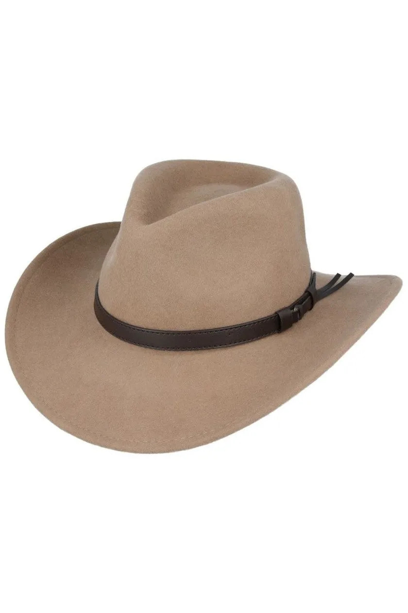 Camel XPOSED Crushable Pure Wool Felt Cowboy Hat For Ultimate Style And Comfort | Debenhams | Debenhams UK