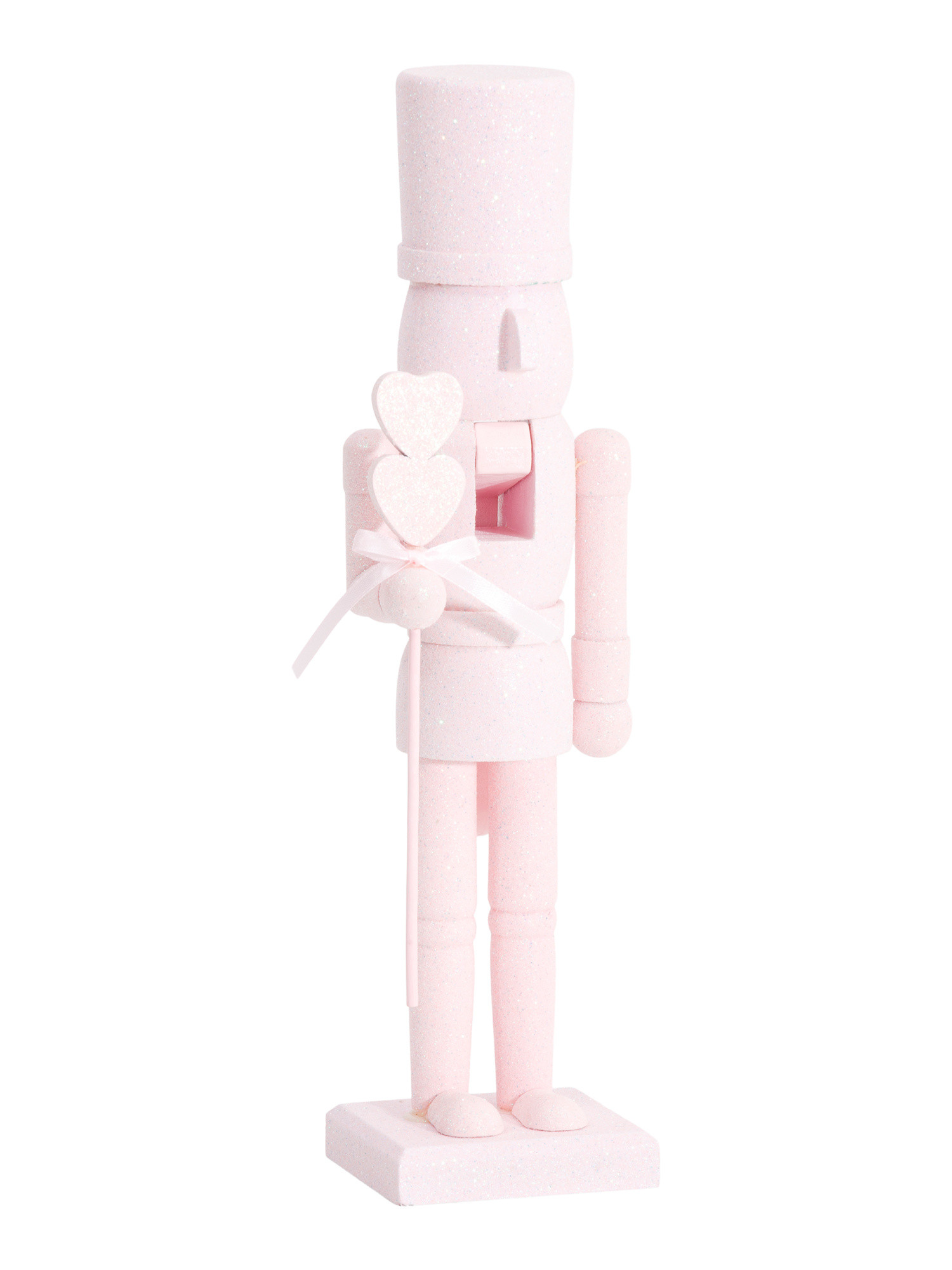 14in Wooden Glitter Hearts Nutcracker | TJ Maxx