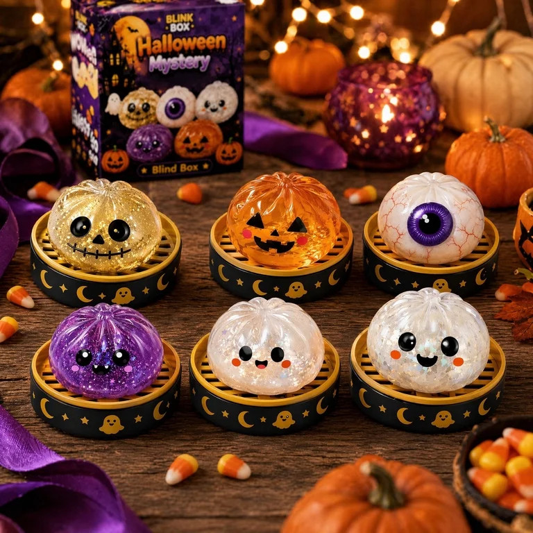 Halloween Ghost Dumpling Squishy, Cute Slow Rising Squeeze Stress Relief Sensory Toy Squishies wi... | Walmart (US)