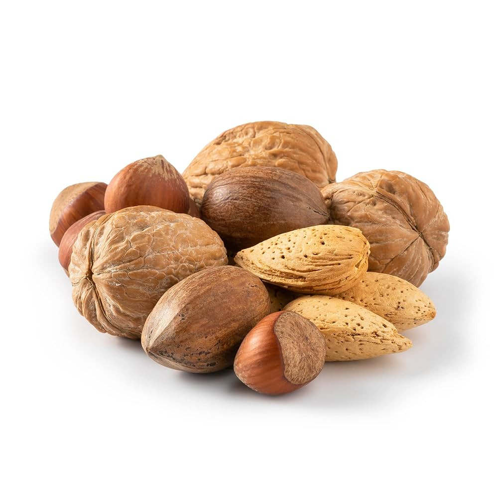 NUTS U.S. – Mixed Nuts In Shell (Almonds, Walnuts, Hazelnuts, Pecans) | No Added Colors and No ... | Amazon (US)