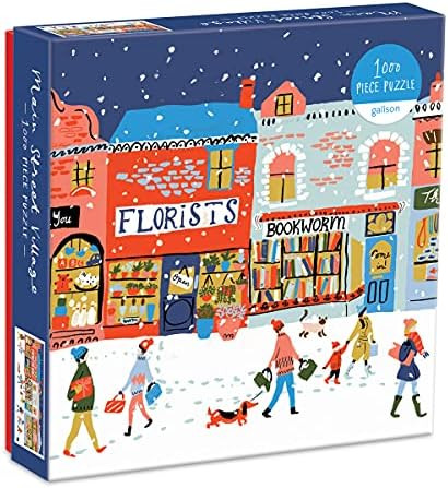 Galison Main Street Village 1000Pc Puzzle, Multicolor | Amazon (US)