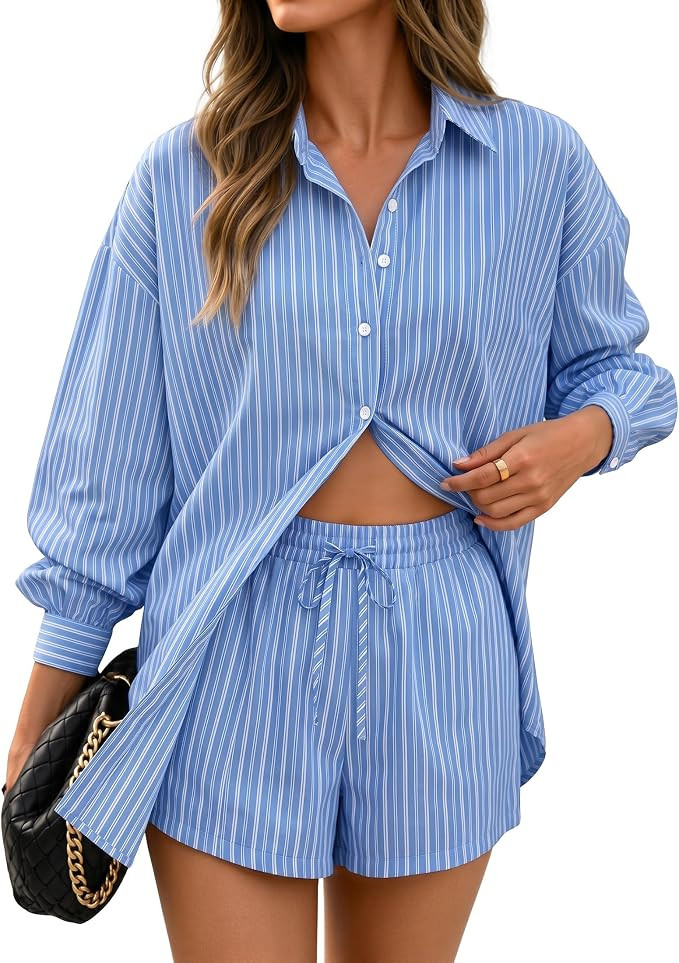 Oversized Shirts, Loose Fit Shorts, Cute Summer Lounge Sets, Going Out, Beach, Vacation, Travel, ... | Amazon (US)