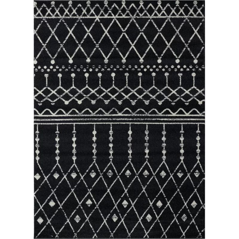 Cascio Black/Gray Area Rug | Wayfair North America