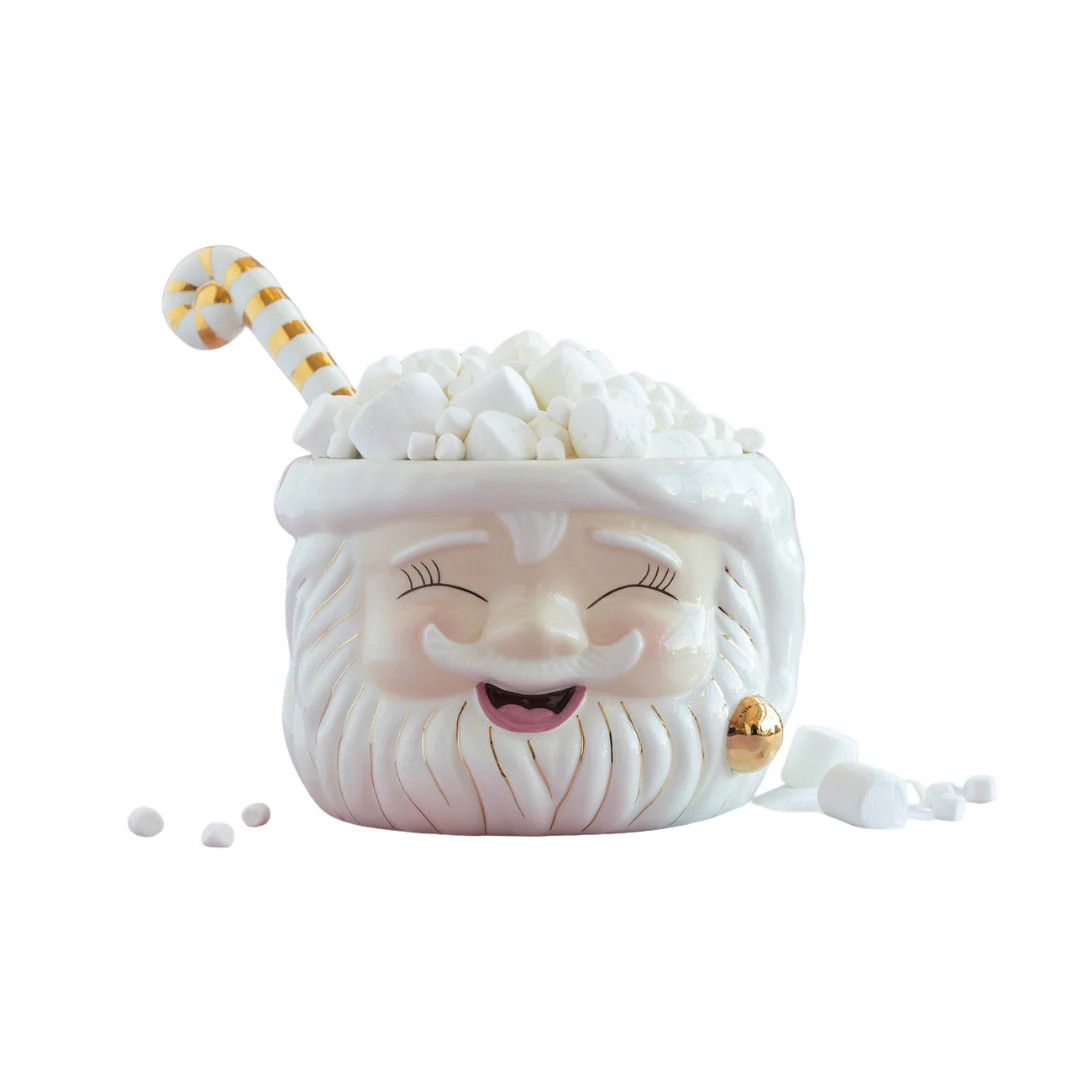 Small Papa Noel Punch Bowl | Pink Antlers