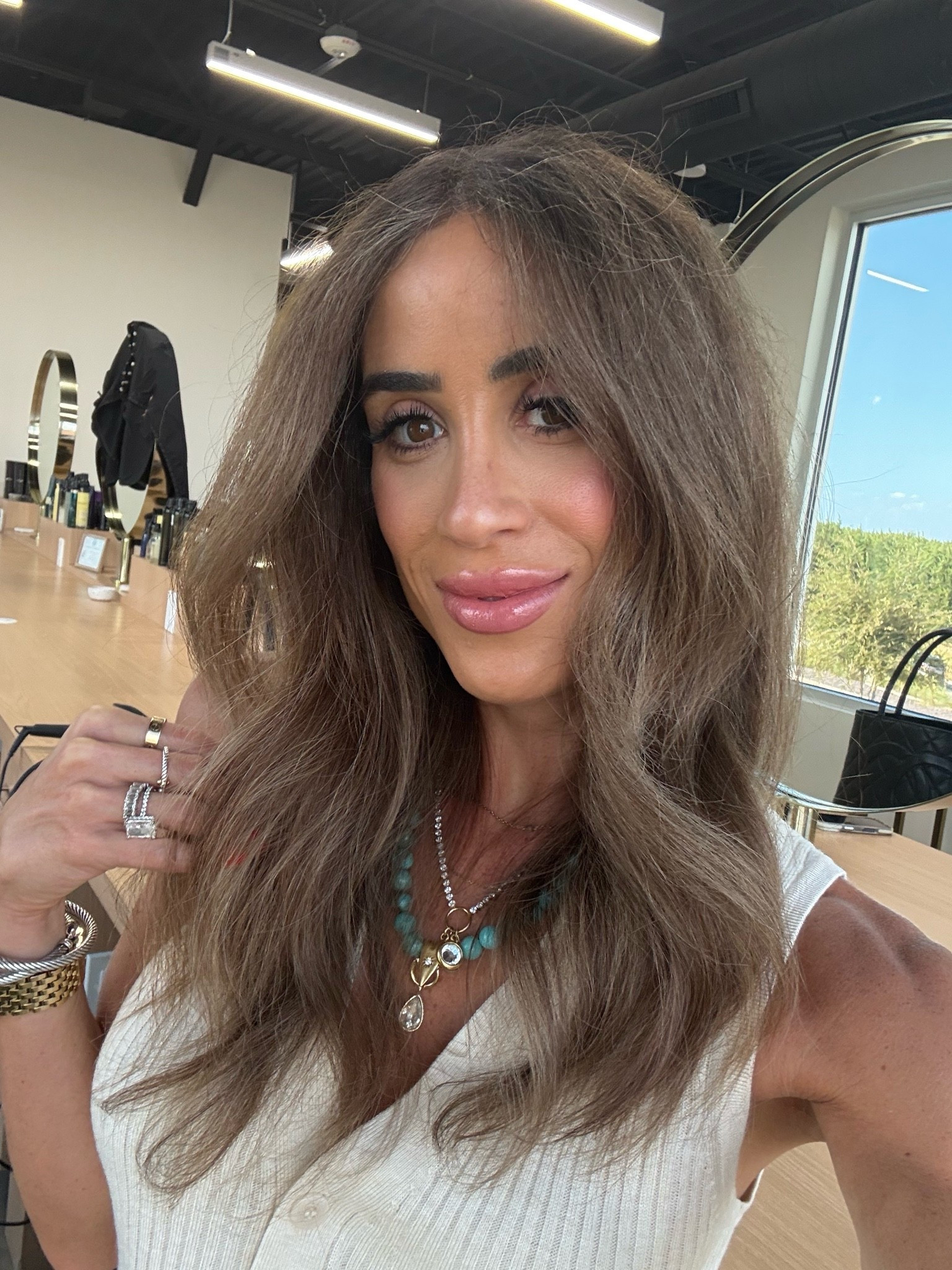 Linking the curling iron she used on my hair! And my makeup

#LTKBeauty