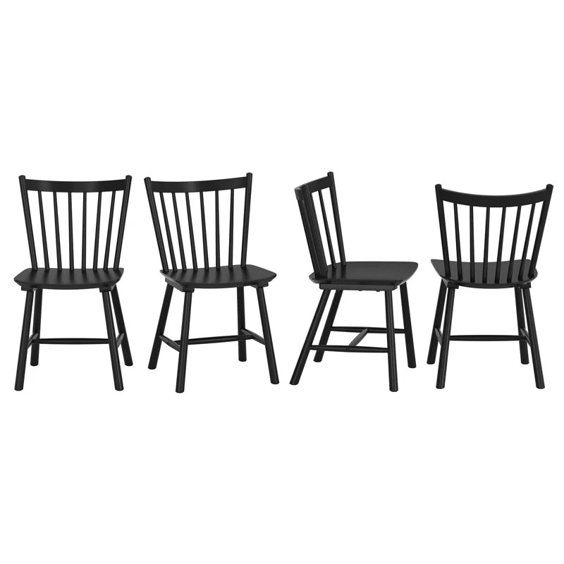 Solid Wood Windsor Back Side Chairs And Dining Chairs (Set of 4) | Wayfair North America
