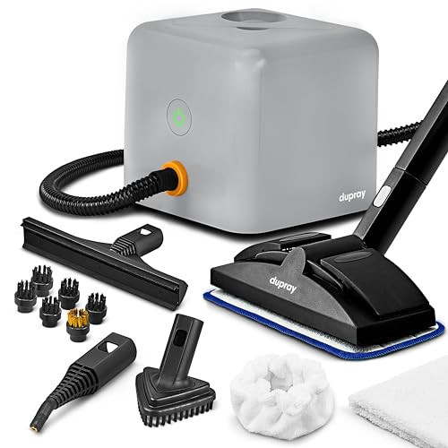 Dupray Neat Plus Steam Cleaner with 17-Piece Accessory Kit. A powerful multi-purpose steamer designed for deep cleaning floors, upholstery, grout, and more. *Kills 99.9% of Bacteria & Viruses | Amazon (US)