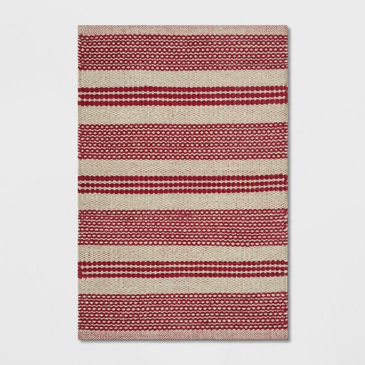 2'x3' Striped Accent Rug Red - Threshold™ | Target
