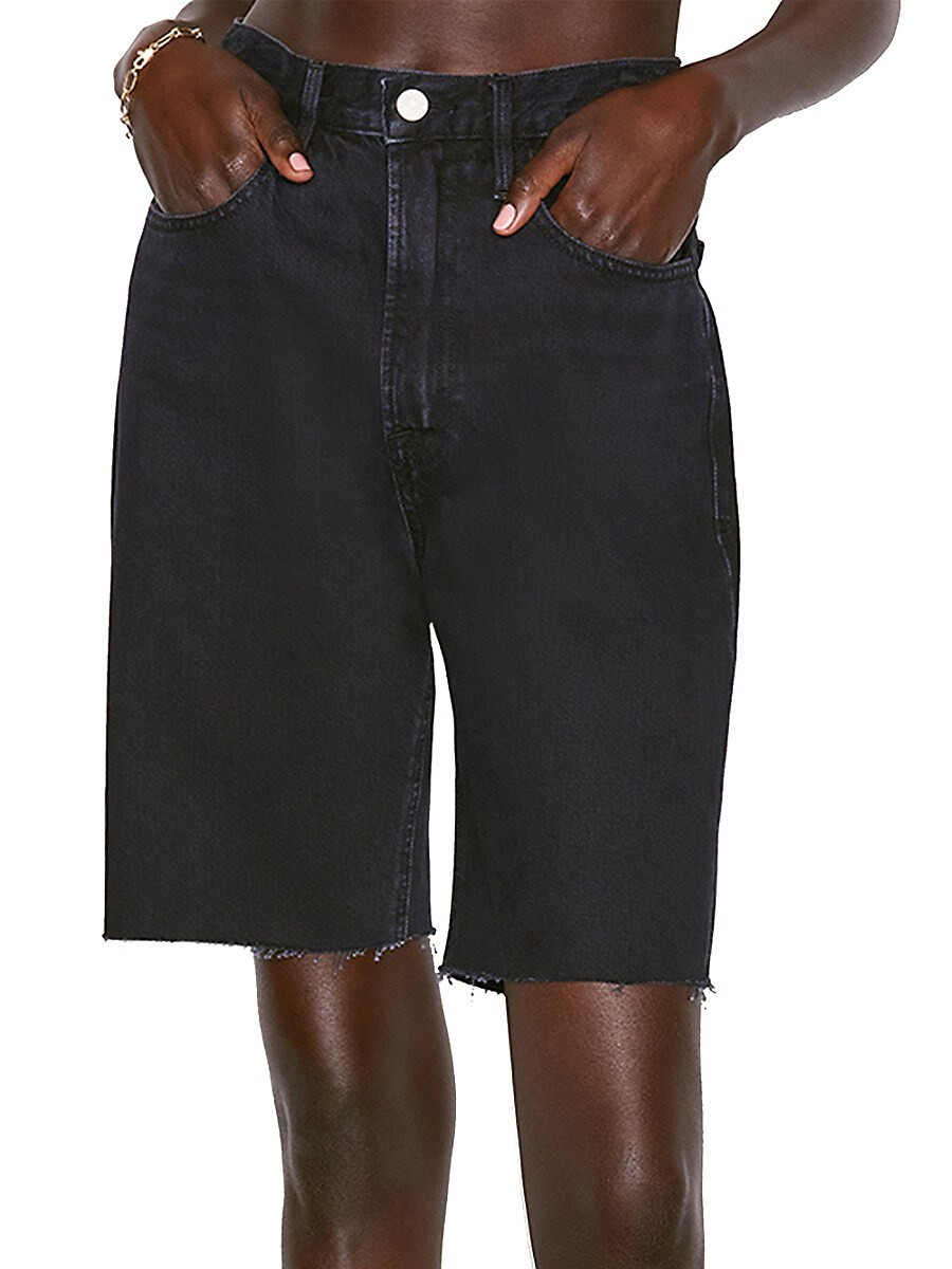 Frame Women's High Rise Bermuda Shorts - Inkwell - Size 24 (0) | Saks Fifth Avenue OFF 5TH
