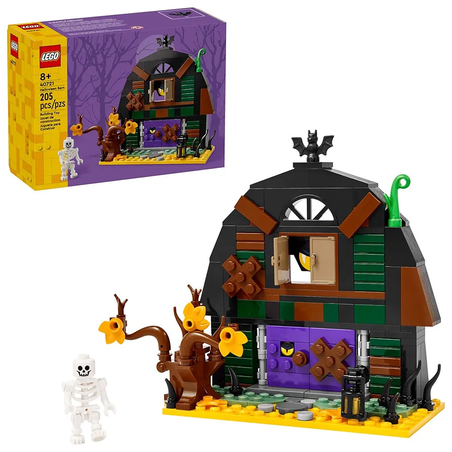LEGO Halloween Barn Building Toy for Kids - Room Decor & Pretend Play Set for Boys & Girls, Ages ... | Amazon (US)