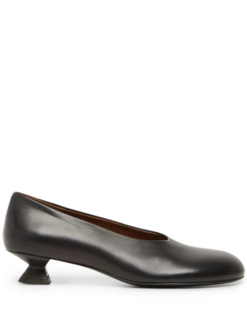 Marsèll sculpted-heel Leather Pumps - Farfetch | Farfetch Global