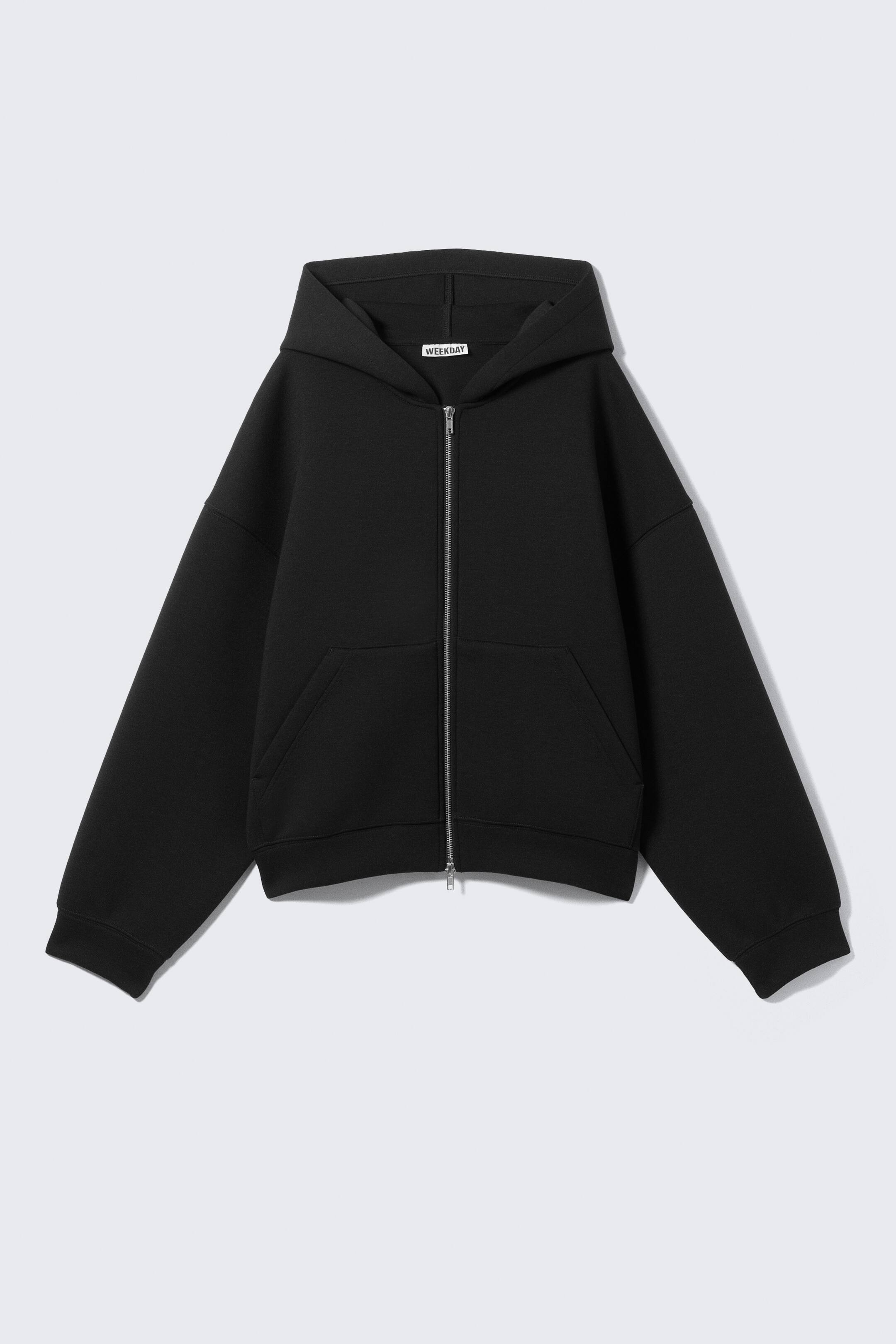 Sweat à capuche zippé oversize en scuba | H&M (FR, IT, ES, PT, BE)